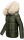 Navahoo Tikunaa Damen Winterjacke mit Kunstfellkragen B828 Olive-Gr.M