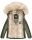 Navahoo Tikunaa Damen Winterjacke mit Kunstfellkragen B828 Olive-Gr.M