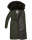 Navahoo Umay warme Damen Winter Jacke lang gesteppt mit Teddyfell B670 Olive Größe M - Gr. 38