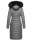 Navahoo Umay warme Damen Winter Jacke lang gesteppt mit Teddyfell B670 Grau Größe S - Gr. 36