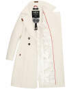 Navahoo Wooly Damen Trenchcoat Winter Mantel B661 Offwhite  Größe M - Gr. 38