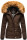 Navahoo Zoja Damen Winter Stepp Jacke Teddyfell Winterjacke B831 Chocolate-Gr.XS