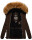 Navahoo Zoja Damen Winter Stepp Jacke Teddyfell Winterjacke B831 Chocolate-Gr.XS