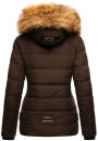 Navahoo Zoja Damen Winter Stepp Jacke Teddyfell Winterjacke B831 Chocolate-Gr.S