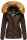 Navahoo Zoja Damen Winter Stepp Jacke Teddyfell Winterjacke B831 Chocolate-Gr.S