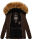 Navahoo Zoja Damen Winter Stepp Jacke Teddyfell Winterjacke B831 Chocolate-Gr.S