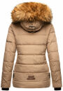 Navahoo Zoja Damen Winter Stepp Jacke Teddyfell Winterjacke B831 Taupe-Grey-Gr.M