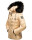 Navahoo Zuckerbiene Damen Steppjacke mit Kapuze und Kunstfellkragen B832 Beige-Gr.XS