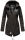 Marikoo Zimtzicke Damen Outdoor Softshell Jacke lang  B614 Schwarz w.D. Größe M - Gr. 38