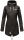 Marikoo Zimtzicke Damen Outdoor Softshell Jacke lang  B614 Schwarz w.D. Größe M - Gr. 38