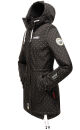 Marikoo Zimtzicke Damen Outdoor Softshell Jacke lang  B614 Schwarz w.D. Größe XXL - Gr. 44