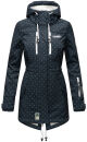 Marikoo Zimtzicke Damen Outdoor Softshell Jacke lang  B614 Navy w.D. Größe XS - Gr. 34