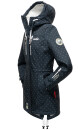 Marikoo Zimtzicke Damen Outdoor Softshell Jacke lang  B614 Navy w.D. Größe XL - Gr. 42