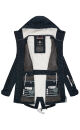 Marikoo Zimtzicke Damen Outdoor Softshell Jacke lang  B614 Navy w.D. Größe XL - Gr. 42