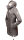 Marikoo Zimtzicke Damen Outdoor Softshell Jacke lang  B614 Grau w.D. Größe S - Gr. 36
