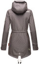 Marikoo Zimtzicke Damen Outdoor Softshell Jacke lang  B614 Grau w.D. Größe M - Gr. 38