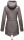 Marikoo Zimtzicke Damen Outdoor Softshell Jacke lang  B614 Grau w.D. Größe M - Gr. 38