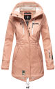Marikoo Zimtzicke Damen Outdoor Softshell Jacke lang...