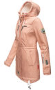 Marikoo Zimtzicke Damen Outdoor Softshell Jacke lang  B614 Rosa w.D. Größe S - Gr. 36