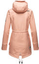 Marikoo Zimtzicke Damen Outdoor Softshell Jacke lang  B614 Rosa w.D. Größe S - Gr. 36