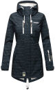 Marikoo Zimtzicke Damen Outdoor Softshell Jacke lang  B614 Navy w.L. Größe S - Gr. 36