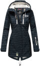 Marikoo Zimtzicke Damen Outdoor Softshell Jacke lang...