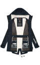 Marikoo Zimtzicke Damen Outdoor Softshell Jacke lang  B614 Navy w.L. Größe M - Gr. 38