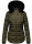 Navahoo Melikaa Damen Winterjacke gefüttert Steppjacke mit Kapuze B844 Olive-Gr.S