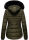 Navahoo Melikaa Damen Winterjacke gefüttert Steppjacke mit Kapuze B844 Olive-Gr.M