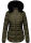 Navahoo Melikaa Damen Winterjacke gefüttert Steppjacke mit Kapuze B844 Olive-Gr.M