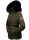 Navahoo Melikaa Damen Winterjacke gefüttert Steppjacke mit Kapuze B844 Olive-Gr.L