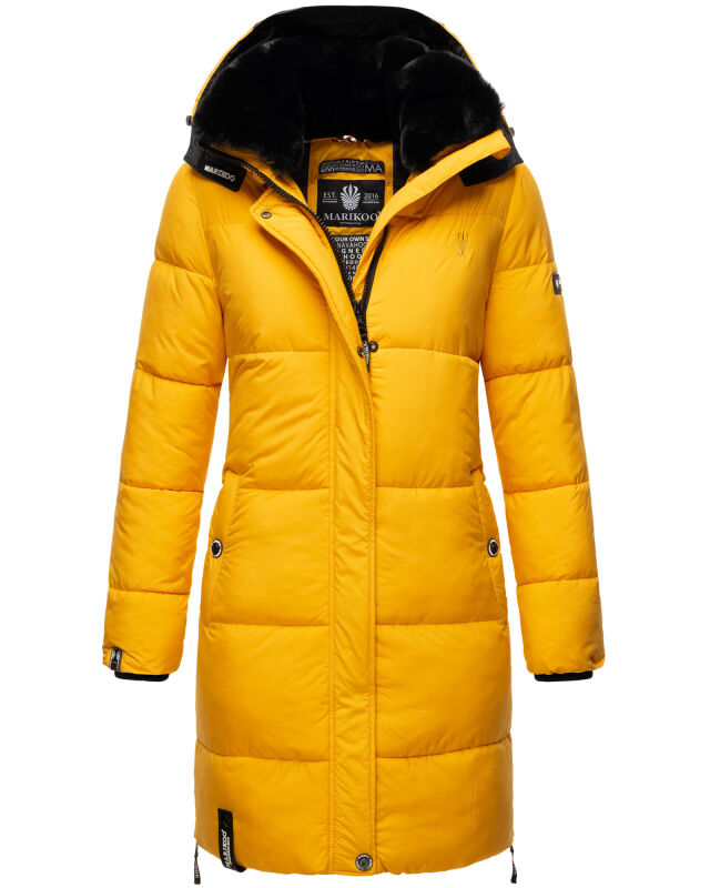 Marikoo Streliziaa Damen Wintermantel lange Kapuze Steppjacke B89, € 99,90 mit