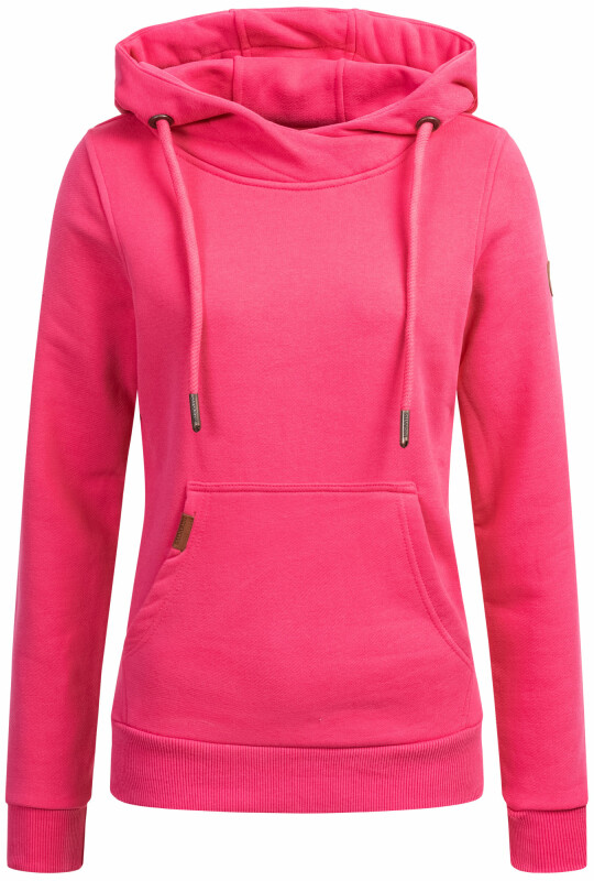 Alessandro Salvarini Damen Sweatshirt Hoodie Kapuzen Pullover AS298 Pink Größe L - Gr. L