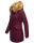 Marikoo Karmaa-Princess Damen Wintejacke mit Fellkragen B808 Weinrot Größe S - Gr. 36