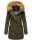 Marikoo Karmaa-Princess Damen Wintejacke mit Fellkragen B808 Olive Größe XS - Gr. 34