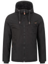 Alessandro Salvarini Herren Winter Jacke AS321 Schwarz Größe M - Gr. M