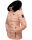 Navahoo Milianaa Damen Winter Steppjacke gefüttert Kapuze Kunstfell B846 Rosa-Gr.M