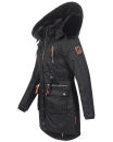 Navahoo Mangala Princess Damen Winterjacke mit Teddyfell B873 Schwarz-Gr.S