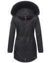 Navahoo Mangala Princess Damen Winterjacke mit Teddyfell B873 Schwarz-Gr.M