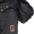 Navahoo Mangala Princess Damen Winterjacke mit Teddyfell B873 Schwarz-Gr.M