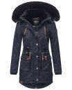 Navahoo Mangala Princess Damen Winterjacke mit Teddyfell B873 Navy-Gr.XS