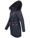 Navahoo Mangala Princess Damen Winterjacke mit Teddyfell B873 Navy-Gr.XS