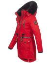 Navahoo Mangala Princess Damen Winterjacke mit Teddyfell B873 Rot-Gr.XS