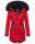 Navahoo Mangala Princess Damen Winterjacke mit Teddyfell B873 Rot-Gr.XS