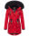 Navahoo Mangala Princess Damen Winterjacke mit Teddyfell B873 Rot-Gr.M