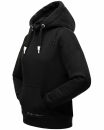 Navahoo Zuckerbärchen Damen Hoodie Sweatshirt Pullover mit Kapuze B901 Schwarz-Gr.XXL