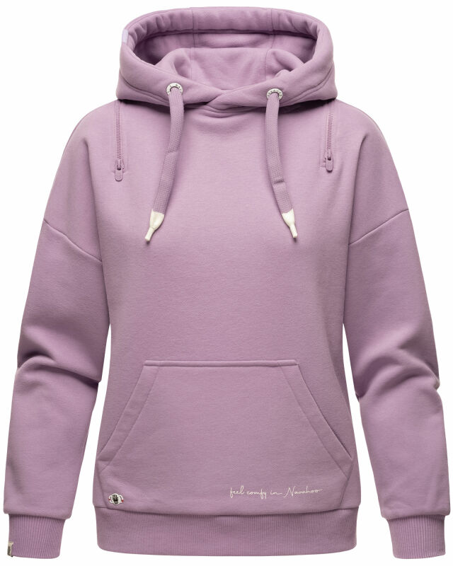 Navahoo Zuckerbärchen Damen Hoodie Sweatshirt Pullover mit Kapuze B901 D.Lila-Gr.S