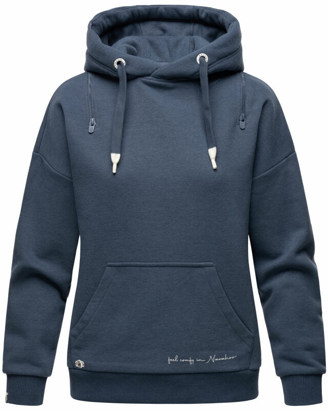 Navahoo Zuckerbärchen Damen Hoodie Sweatshirt Pullover mit Kapuze B901 D.Blue-Gr.XL