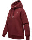 Navahoo Goldfee Damen Sweatshirt Hoodie Pullover Pulli Sweater Kapuze B800 Bordeaux-Gr.S