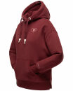 Navahoo Goldfee Damen Sweatshirt Hoodie Pullover Pulli Sweater Kapuze B800 Bordeaux-Gr.M